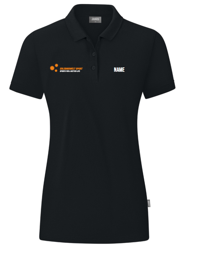 Mitarbeiter Damen Polo Jako Organic schwarz