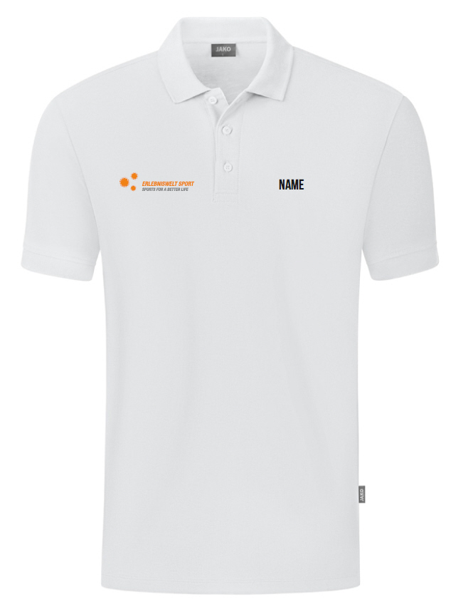 Mitarbeiter Polo Jako Organic weiß