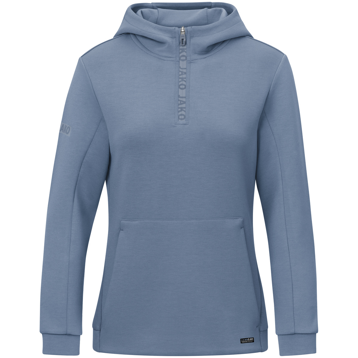 Jako Damen Zip Hoodie Pro Casual blau